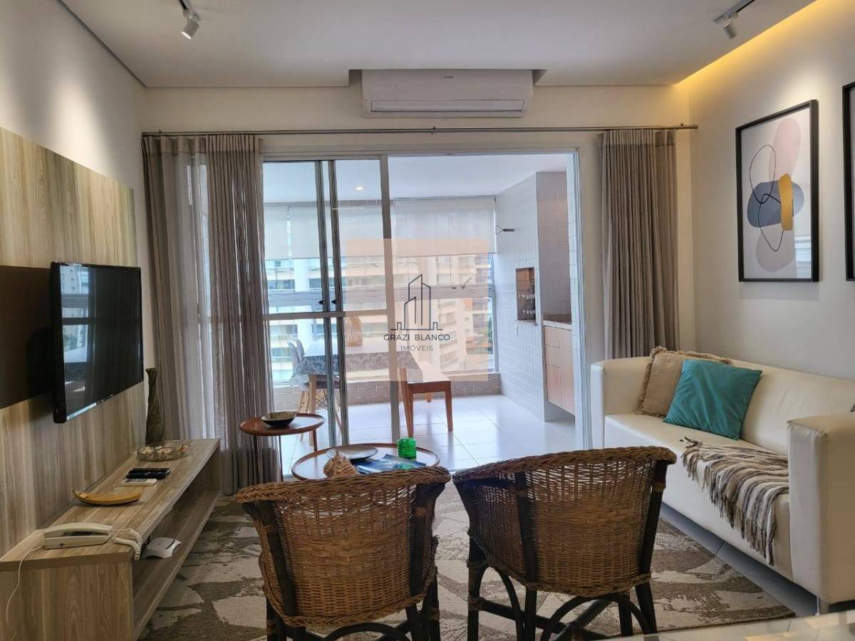 Apartamento à venda em  Riviera de São Lourenço, com 3 quartos, mobiliado - Graziella Blanco Imóveis