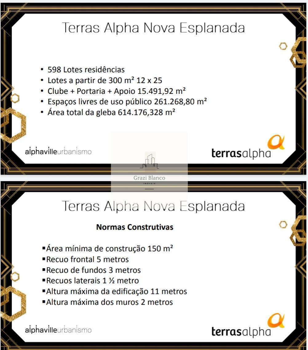 Terreno em Condomínio, 300m², à venda em Votorantim, Condomínio Terras Alpha - Graziella Blanco Imóveis